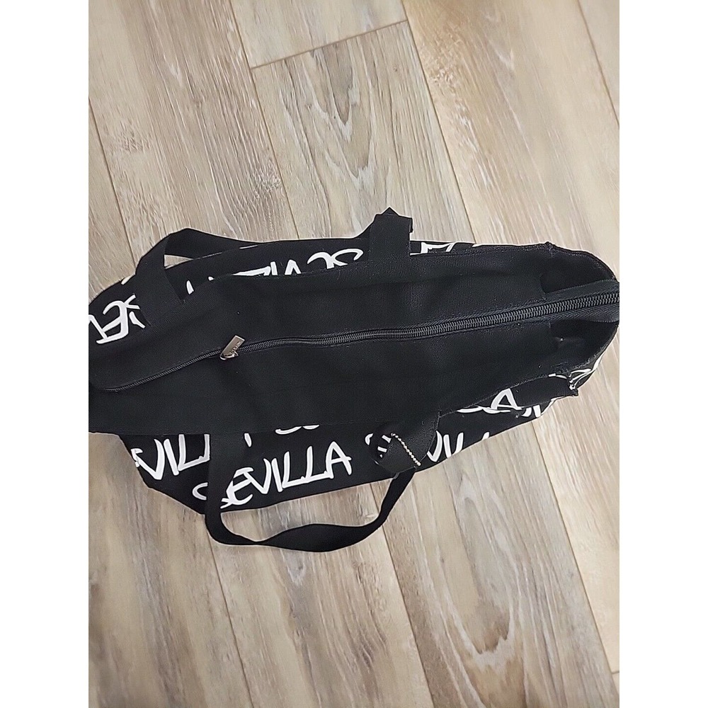 Robin Ruth Sevilla Tote Bag Zipper Closure Black Red Med - Picture 10 of 14